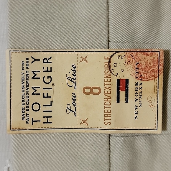 Women's Tommy Hilfiger Low Rise Cropped Pants, Khaki, Size 8, NWT - Picture 8 of 10